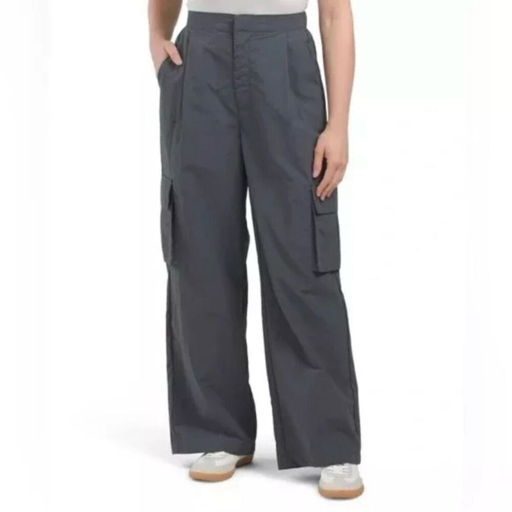 WILO the Label Anthropologie Parachute Fly Cargo Wide Leg Pants Olive, Women’s S